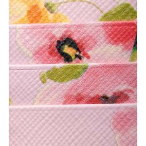 Prada Floral Print Saffiano Leather Card Holder in Light